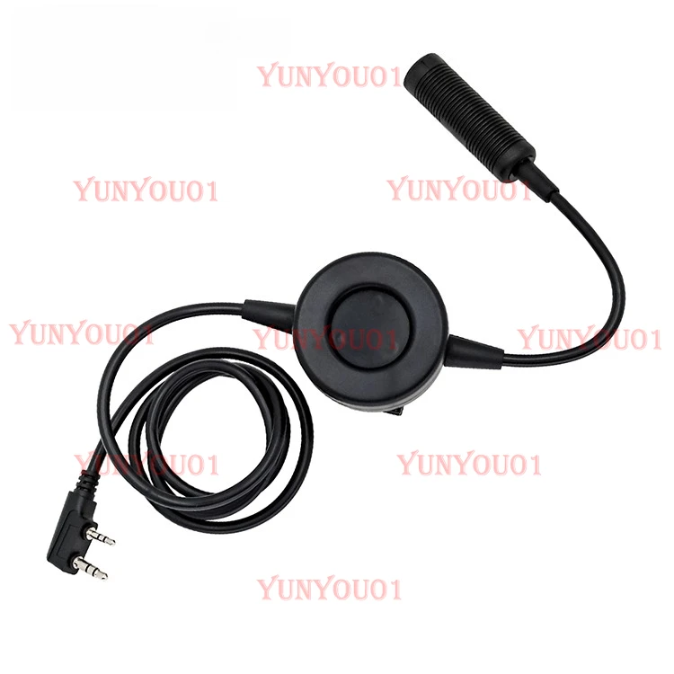 PTT Earphone Transmitter Button Switch Tactical Earphone Transfer Kenwood Socket
