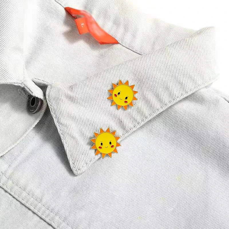 타이 온리 유 더 시리즈 링옴 코스프레 배지 귀여운 에나멜 달 태양 브로치 라펠 핀 가방 코스튬 액세서리 쥬얼리 선물 소품