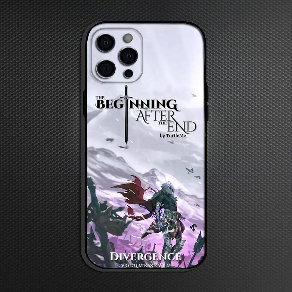 حافظة هاتف B-Beginning A-After The End لهاتف iPhone 16,15,14,13,12,11 Plus, Pro Max, أخرى غطاء أسود ناعم