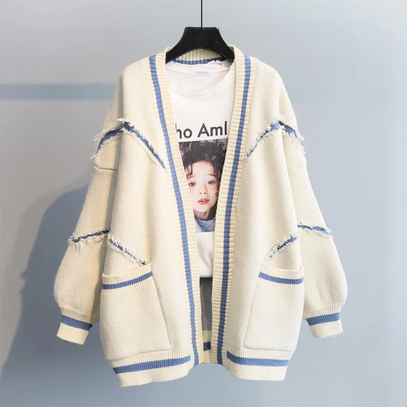 

2025 Autumn and Winter Clothing New Temperament Elegant Casual Thick Knitted Cardigan Medium and Long Sweater Fashion Coat