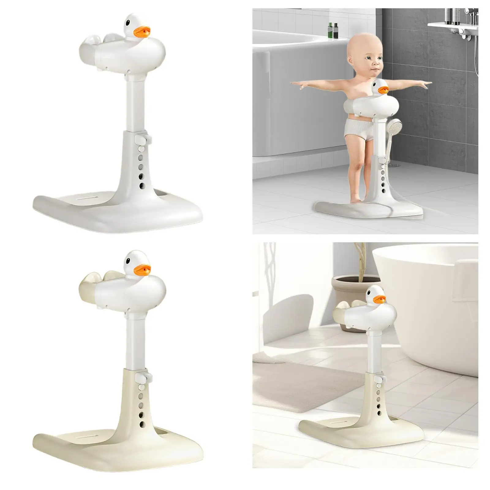 

Bath Table Anti Slip Bath Shower Comfortable Adjustable Use in The Sink or Bathtub Bath Hug Tower Shower Stand Support for Baby