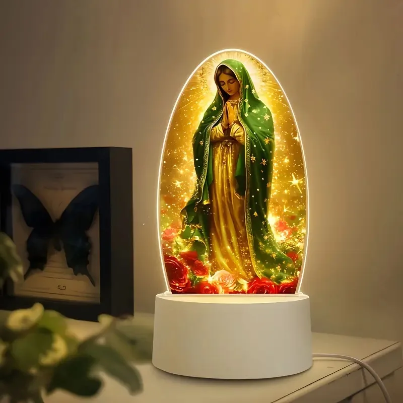 

Personalized Madonna Ambient Light Acrylic Luminous Ornament Home Decoration Prayer Gifts