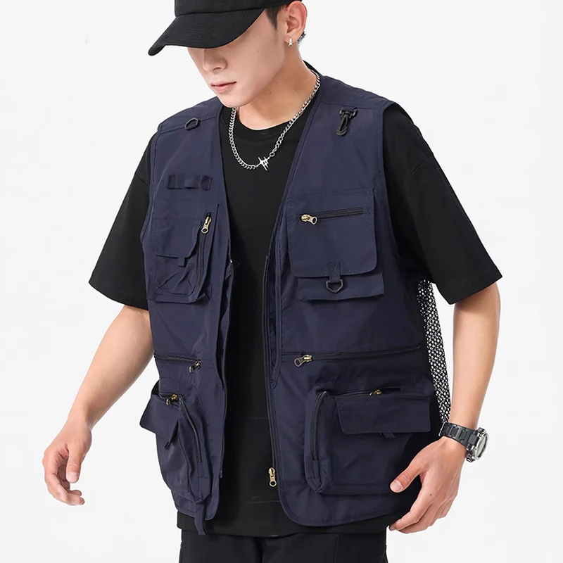 Vest men's autumn new versatile camisole outerwear casual workwear sports vest jacket men's clothing