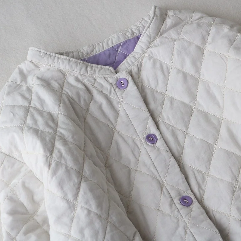 

Thickened Cotton Coat for Women 2026 Spring Autumn Winter Clothing Casual Warm Loose Artistic Cotton Windbreaker Outerwear