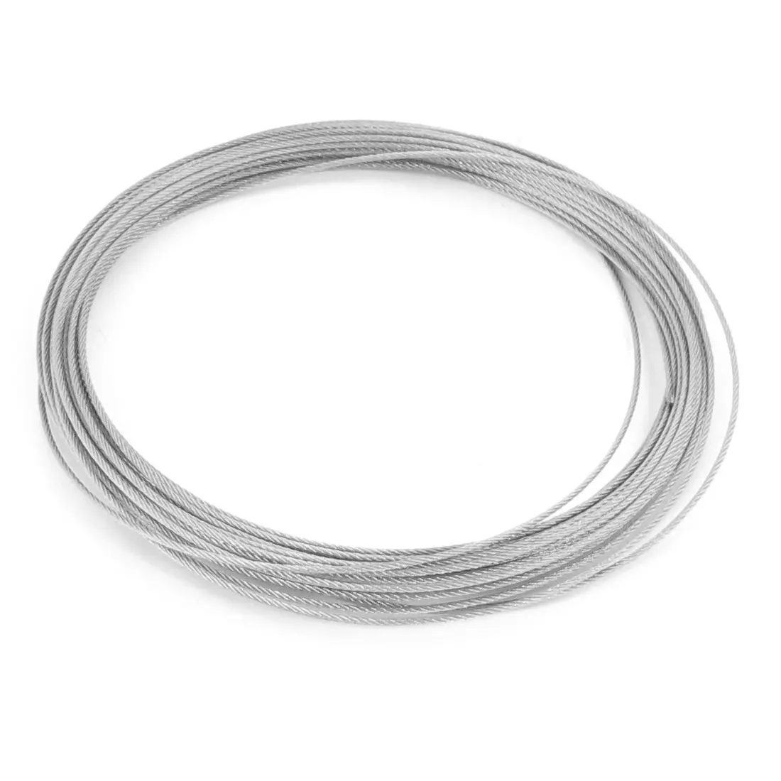 Hoisting 7x7 1.2mm Diameter Stainless Steel Flexible Wire Rope 32.8Ft