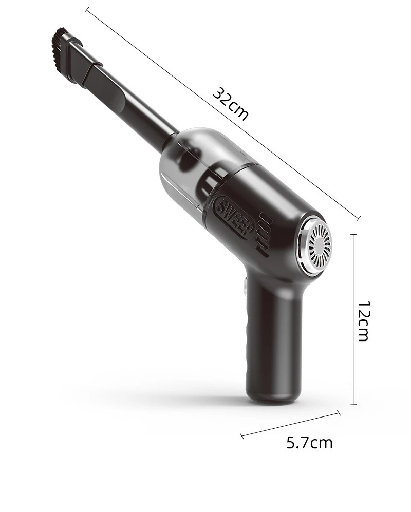 Mini Portable High-Power Vacuum Cleaner - Strong Suction, Wireless Charging & Handheld Design for Car & Home Dual Use