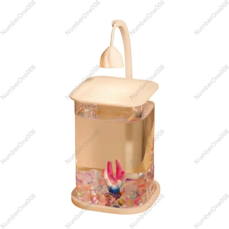 

Супер белый ленивый стеклянный аквариум для гостиной, креативное украшение для рабочего стола, высококачественный просмотр