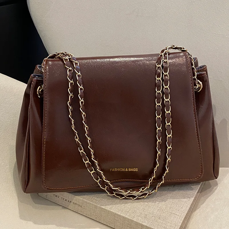 2024 New Autumn and Winter Fashion Chain Bag High-end All-match Retro Commuter Shoulder Bag