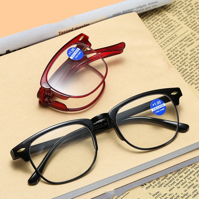 

TR90 Foldable Reading Glasses Unisex Blue Light Blocking Presbyopia Eyeglasses Folding Portable Far Sight Eyewear +1.0 To +4.0