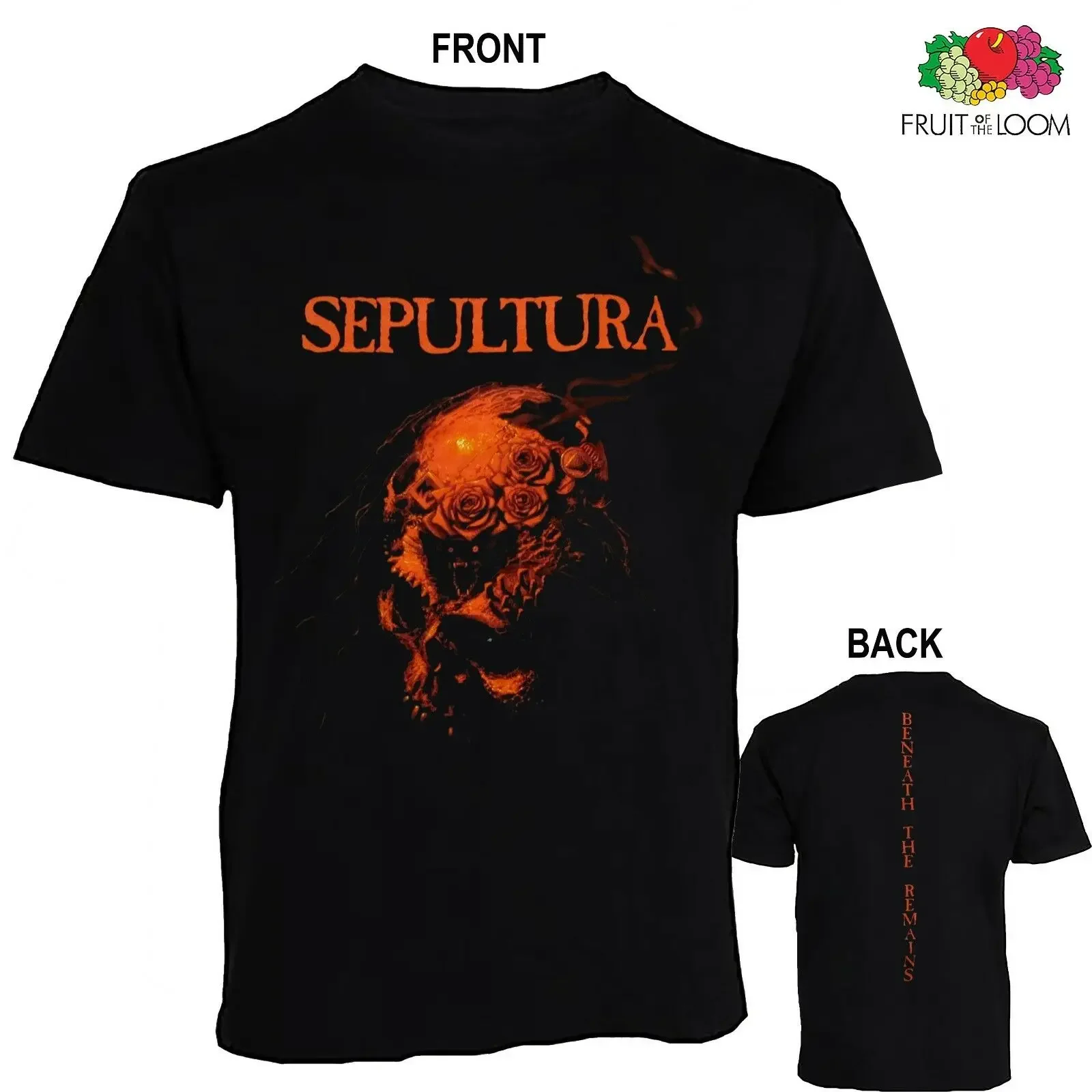 SEPULTURA-Beneath the Remains-Brazilian heavy metal band ,T_shirt-SIZES:S to 6XL