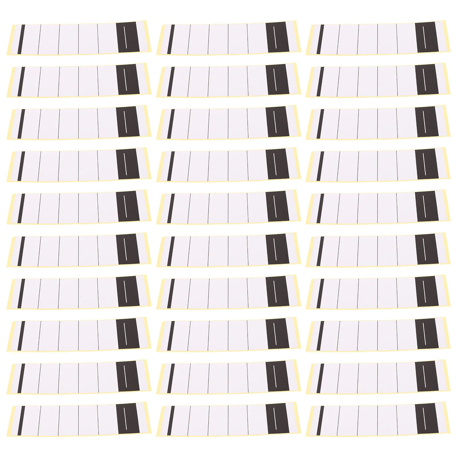 

50 Pcs Blank Folder Label Office File Folders Paper Adhesive Binder Spine Labels