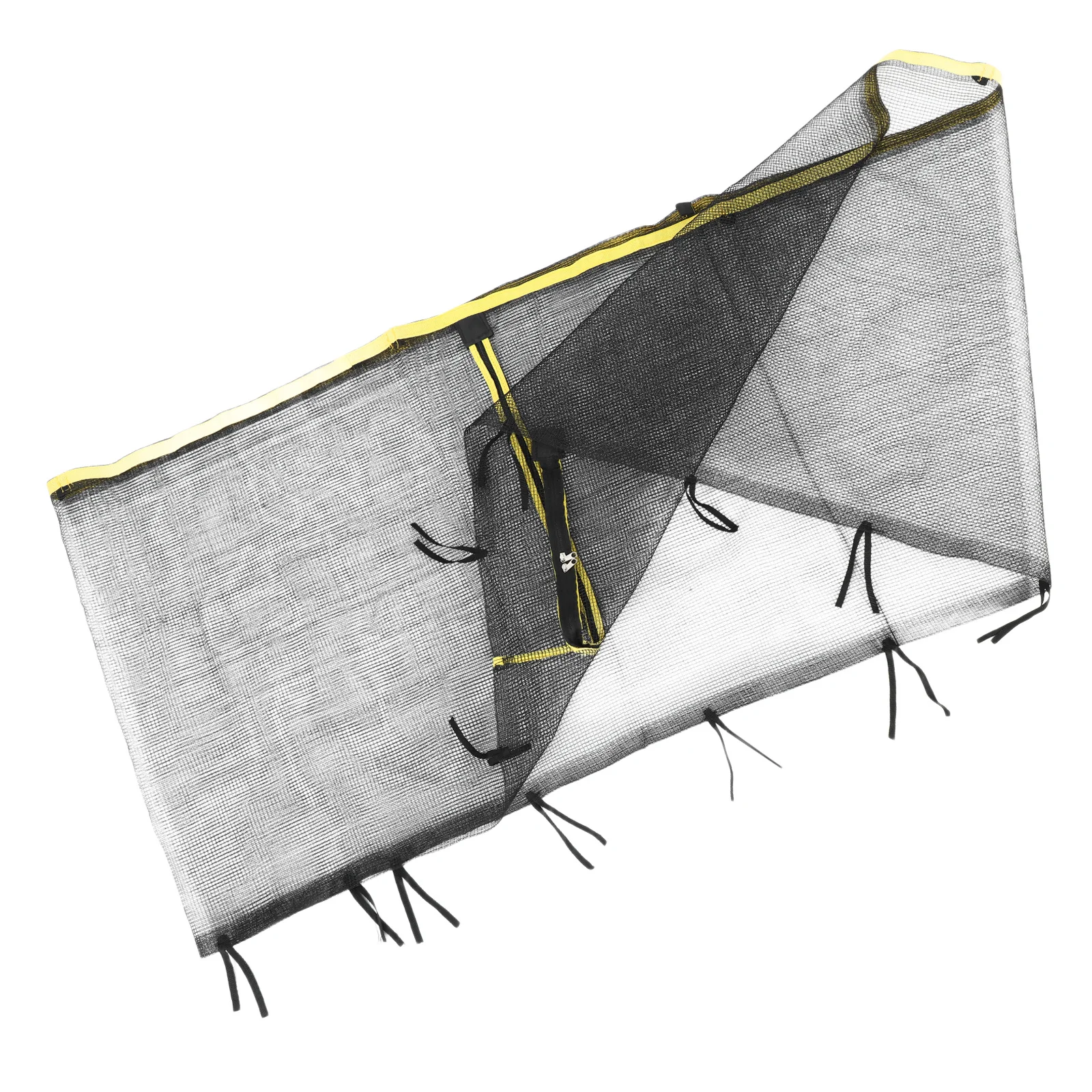 

Trampoline Safety Net For 6 Straight Poles Round Frame Replacement Enclosure Breathable Mesh Zipper Durable Protective