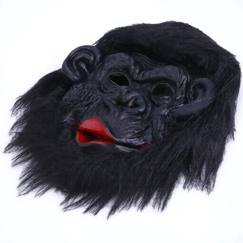 

1Pcs Gorilla Mask Halloween Scary Horror Dress Up Party Supplies Black Cosplay Props Performance Mask Cosplay Props