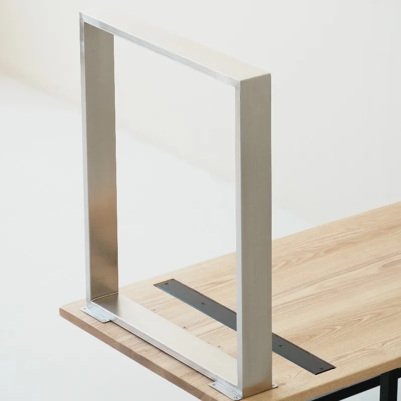 

Simple Stainless Steel Furniture Parts Heavy Duty Metal Support for Wooden Board Desk Office Dining Bar Base Home Furniture Legs
