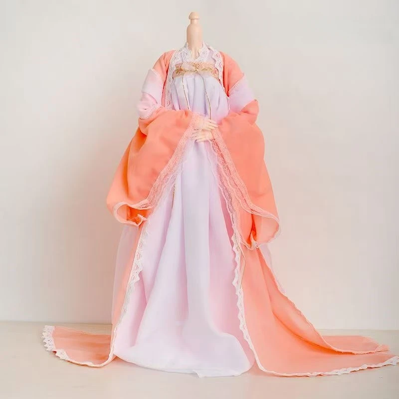 Vêtements de poupée 60cm, 1/3 BJD, Costume ancien de Style chinois, robe longue Hanfu pour filles, jouets habillés DIY, accessoires de poupée