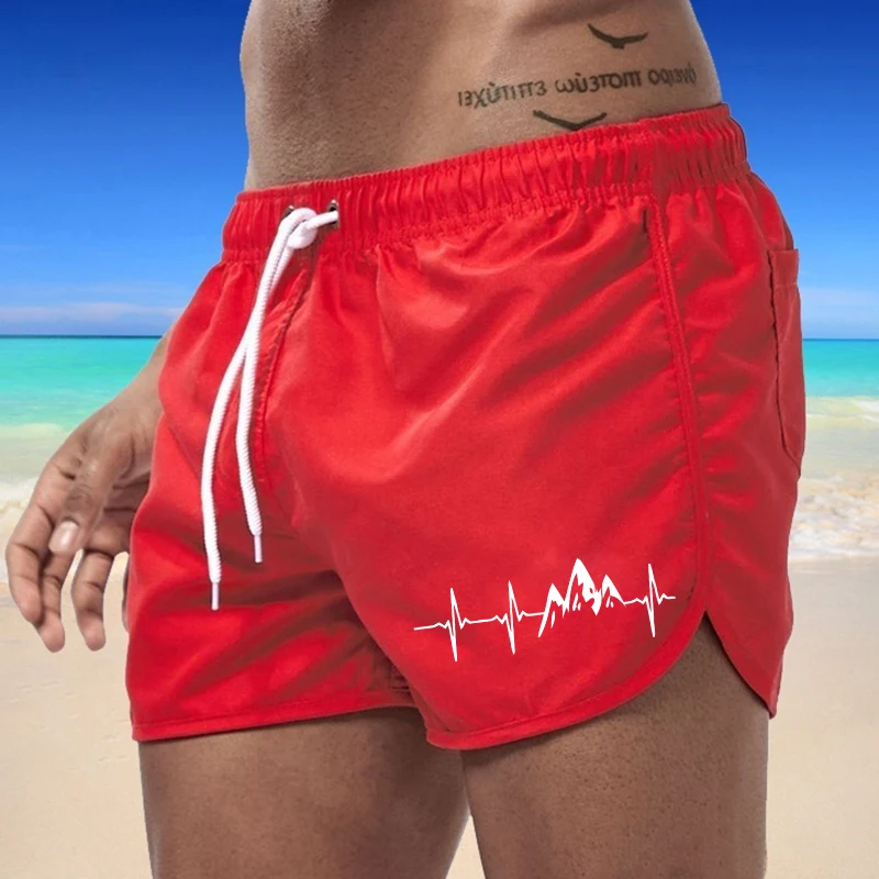 Summer Swimwear Men Slim Fit Swimsuit Boy Swim Suits Boxer Shorts Swimming Trunks Swimming Beachwear