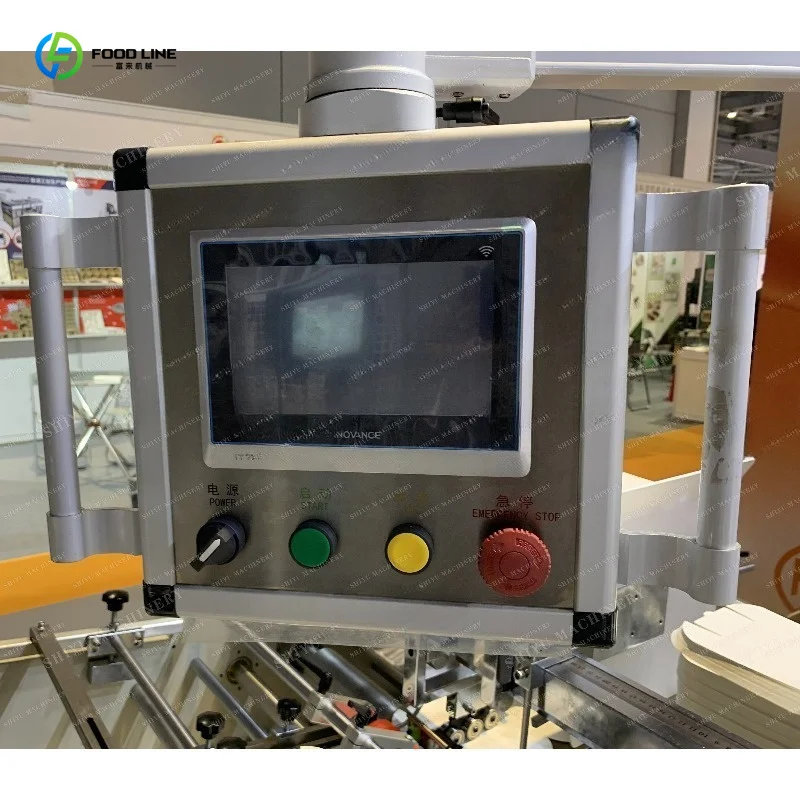 Fast Speed Paper Lunch Box Making Machine Multi-function Carton Packing Small Pizza Cartoon Box Manufacturing Equipment