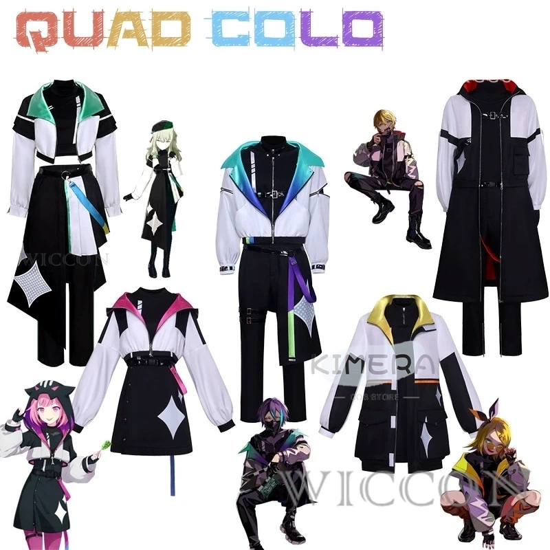 

Project SEKAI: COLORFUL STAGE! Quad Colo Kagaminee Rinnn Rui Kamishiro TENMA TSUKASA Kusanagi Nene Emu Otori Cosplay Costume Set