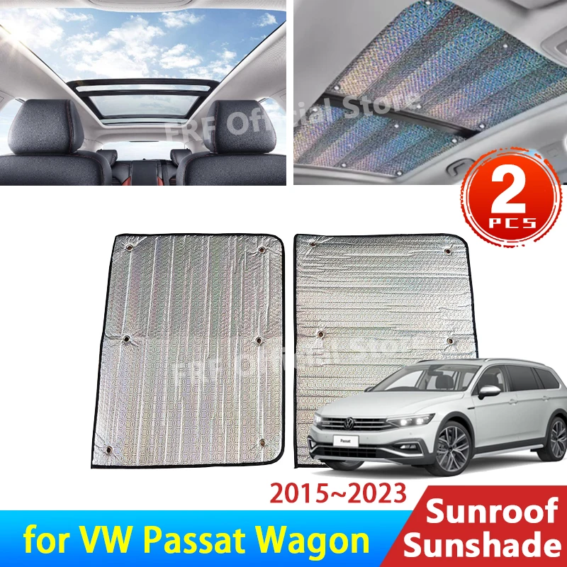 for Volkswagen VW Passat B8 Wagon 2015~2023 2021 2020 2018 2016 Car Sunroof Sunshade Roof Sunscreen Heat Insulation Windscreen