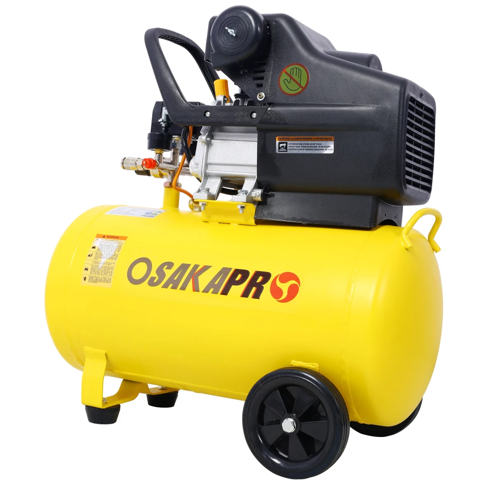 4.5HP 3.5HP แบบพกพา 13 แกลลอนน้ํามันหล่อลื่นเครื่องอัดอากาศถัง Ultra Quiet ถังแนวนอนปรับความดัน