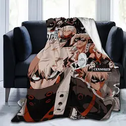 Bakugou Katsuki My Hero MHA Academia Anti-Pilling Fleece Blanket Comfortable Microfiber Throw Blankets Cozy Throws All Seasons