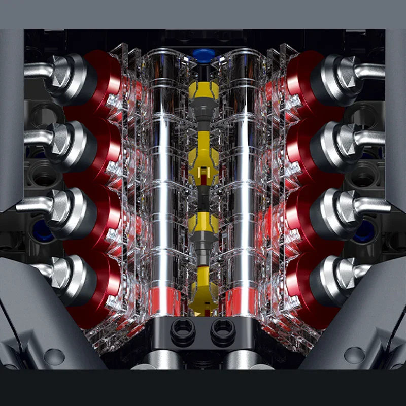 GULY 10646 Technische 1:8 Senna Bouwstenen Assembleren Sportwagen 3803 STKS Voertuig Model Baksteen Set voor Volwassenen Speelgoed Kinderen Geschenken