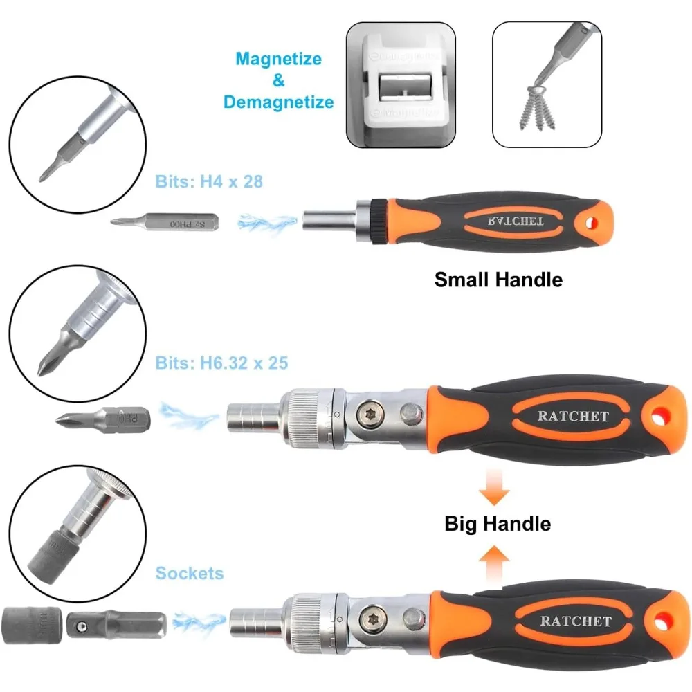 مجموعة مفكات براغي، 68 في 1، مآخذ وقم، طقم مفك براغي مغناطيسي مع عمود تمديد، أداة إصلاح للكمبيوتر الشخصي، Xbox، Bi #4