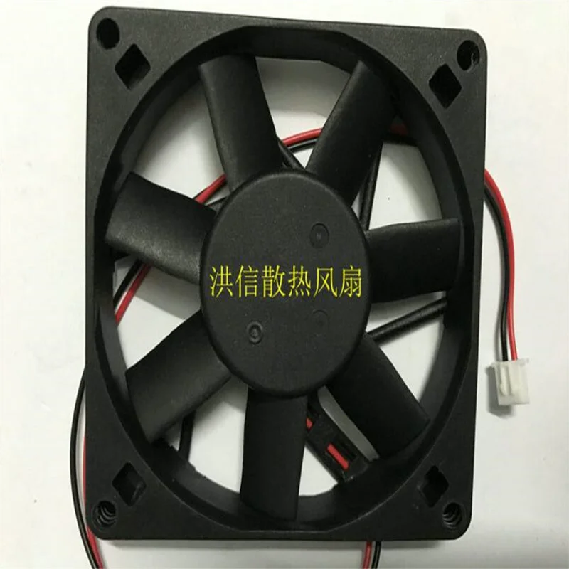 Wholesale: original ADDA  AD0812LB-D90 DC12V 0.15A 8CM 8015 two-wire double-ball cooling fan