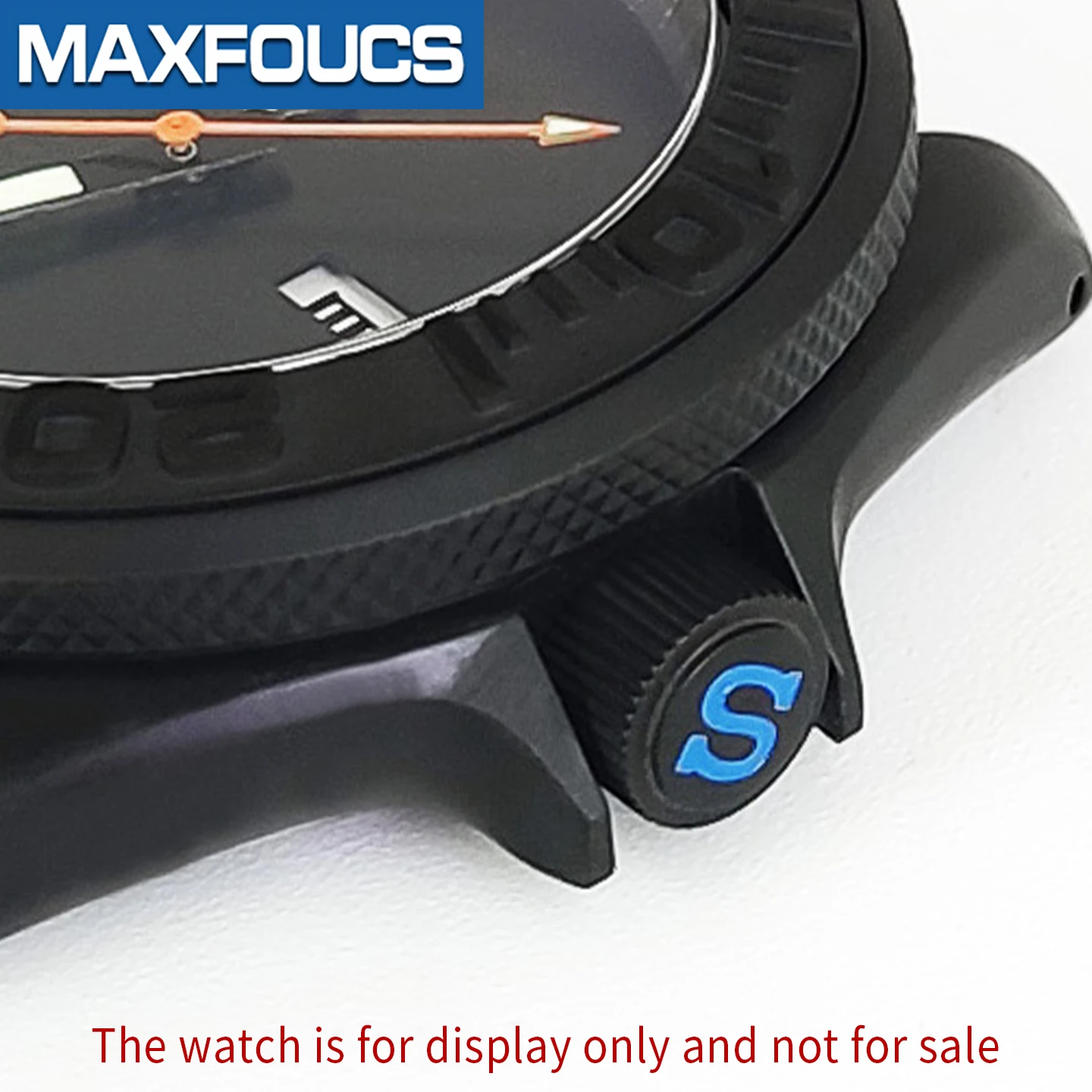 Matte Uhrenkrone, passend für Skx007 Nh35 Nh35a 6r15 Mod-Uhrwerke, Edelstahl, Silber, Schwarz, Gold, Werkzeugteile – Detail 7