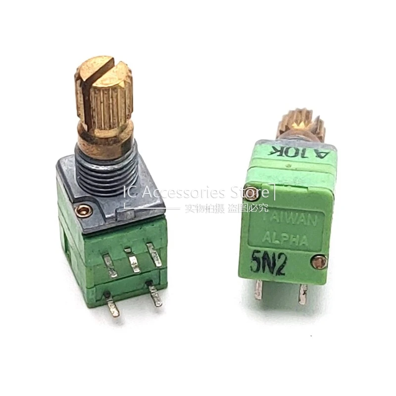 2PCS R097 Type Single 5Pin A10K With Rotary Switch RD901SF-20 Precision Volume Potentiometer 15MM Flower Shaft