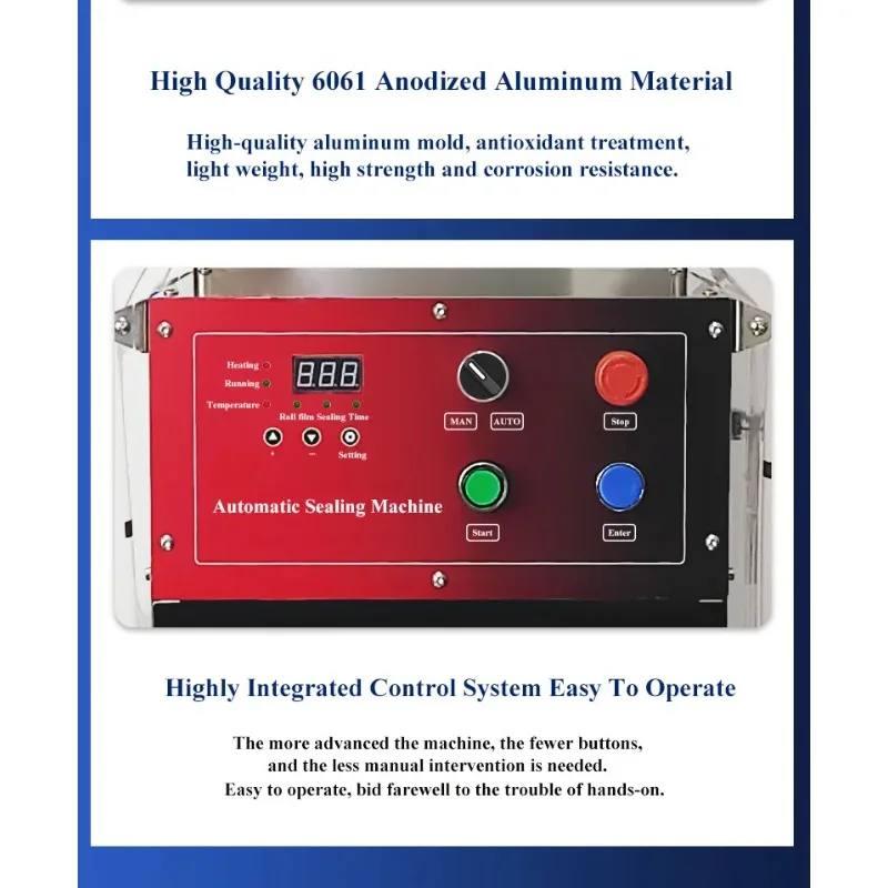 DF250TA Meal Dish Box Container Electric Automatic Tray Sealer Equipment Food Container Automatic Sealing Machine