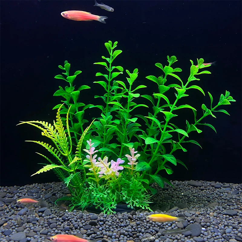 18cm Fish Bowl Ornament Plant Aquarium Artificial DIY Decor Aquatic Plants Plastic Water Grass Fish tank Decoration 7.09 inch