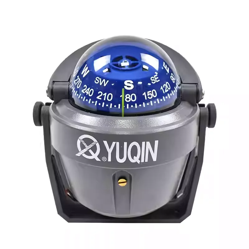 Ball Shaped Vehicle Navigation Car Compass with Dial Sea Pivoting Marine Boat Compass Splashproof Sea Marine Electronic Compass
