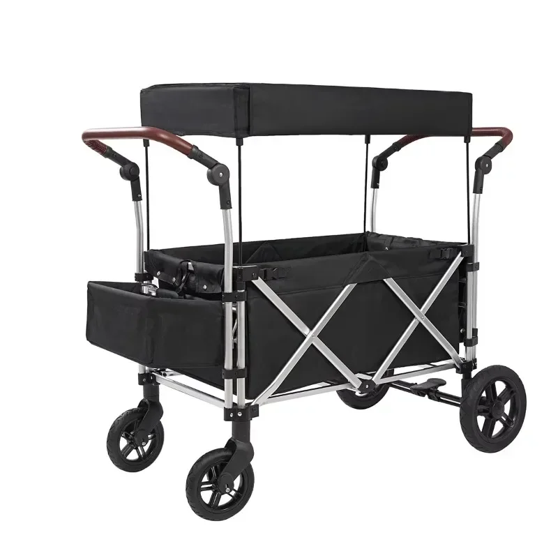 Folding Camping Wagon For Kids Multipurpose Outdoor 2 Seater Baby Wagon