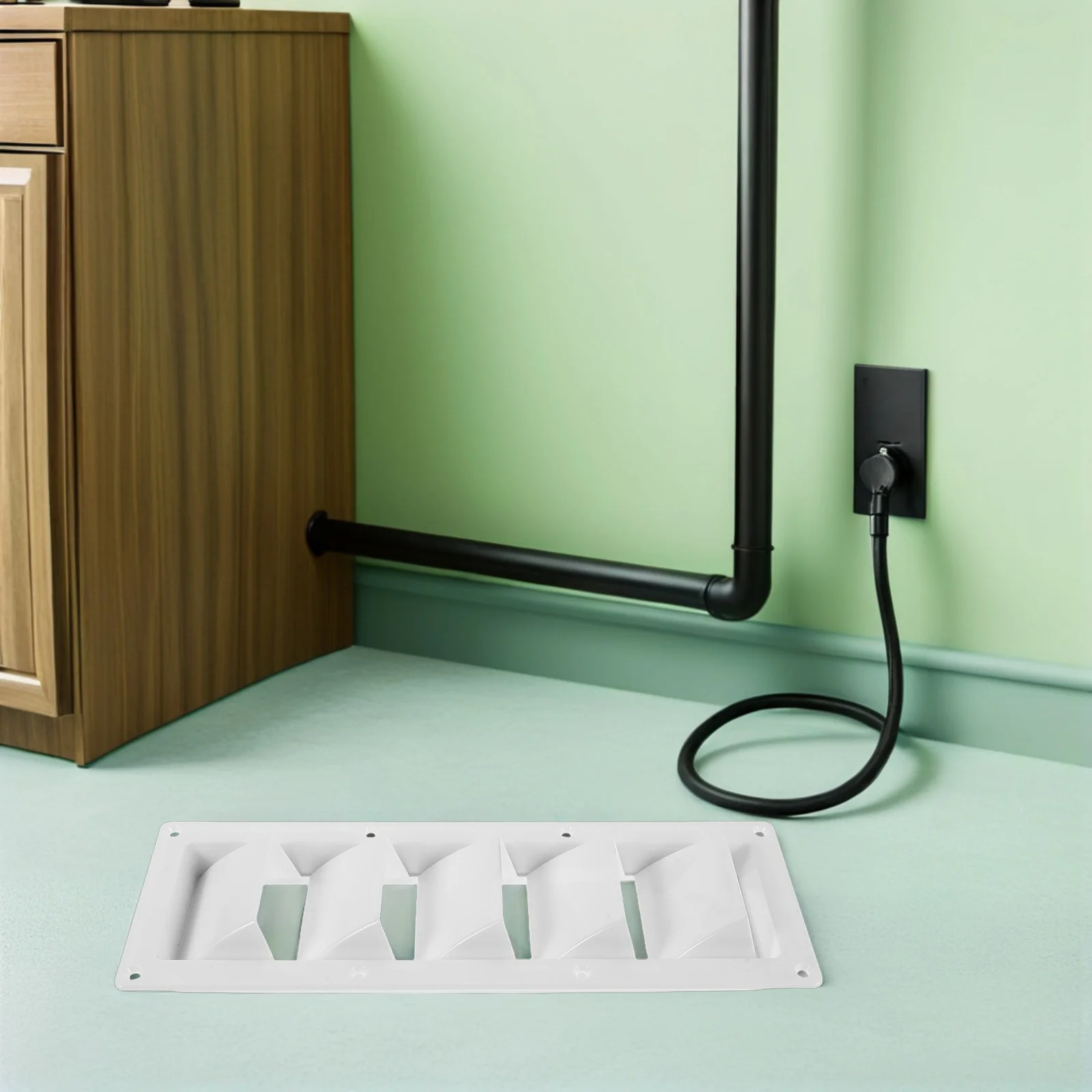 

Крышка вентиляционного отверстия с жалюзи для яхты, морская выхлопная вентиляционная пластина для лодки, замена бокового вентиляционного отверстия для автофургона, боковая вентиляция