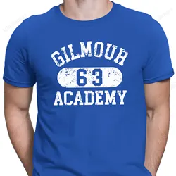 Men's Cotton Gilmour Academy 63 Rock Music 70's Disco Graphic Print T-Shirt Street Casual Style Tops for Men and Women