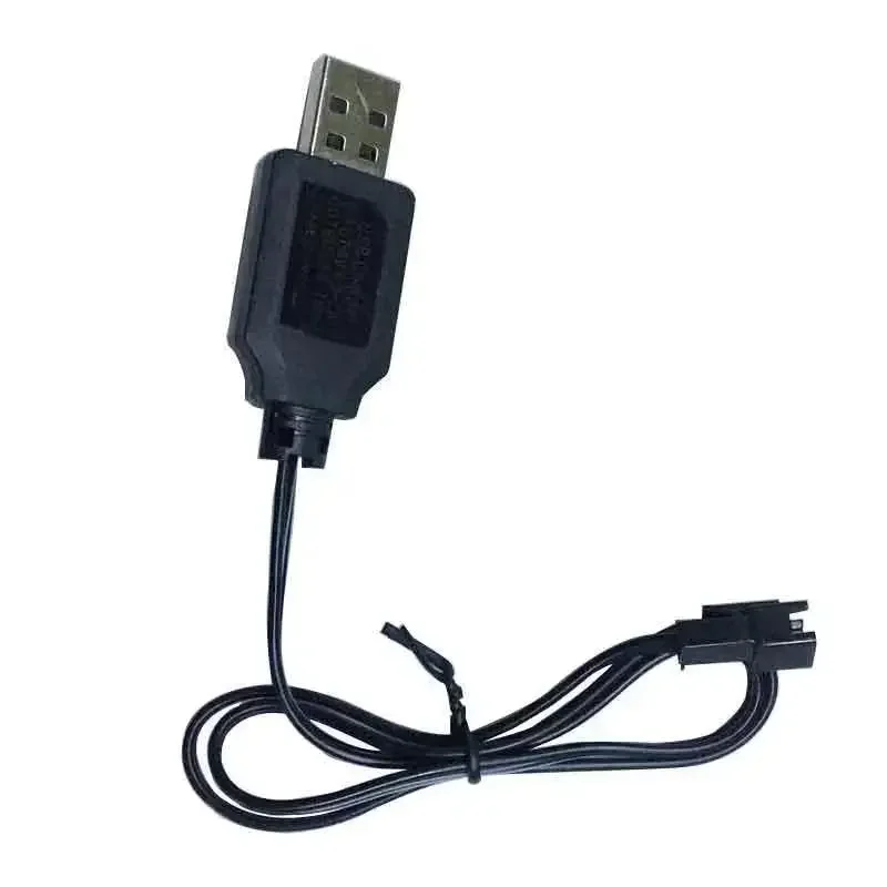 Cabo do carregador usb para bateria nimh nimh, plugue 2p, para o modelo rc, brinquedo de carregamento, 3.6v/4.8v/6v/7.2v/9.6v, 250ma, 1pcs