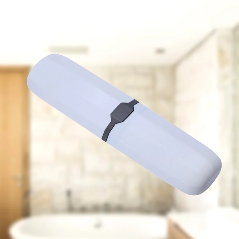 1 قطعة علبة فرشاة الأسنان صندوق تخزين محمول حامل سفر بلاستيكي ممتاز لرحلات العمل الاستخدام اليومي حاوية أنبوبية خفيفة الوزن