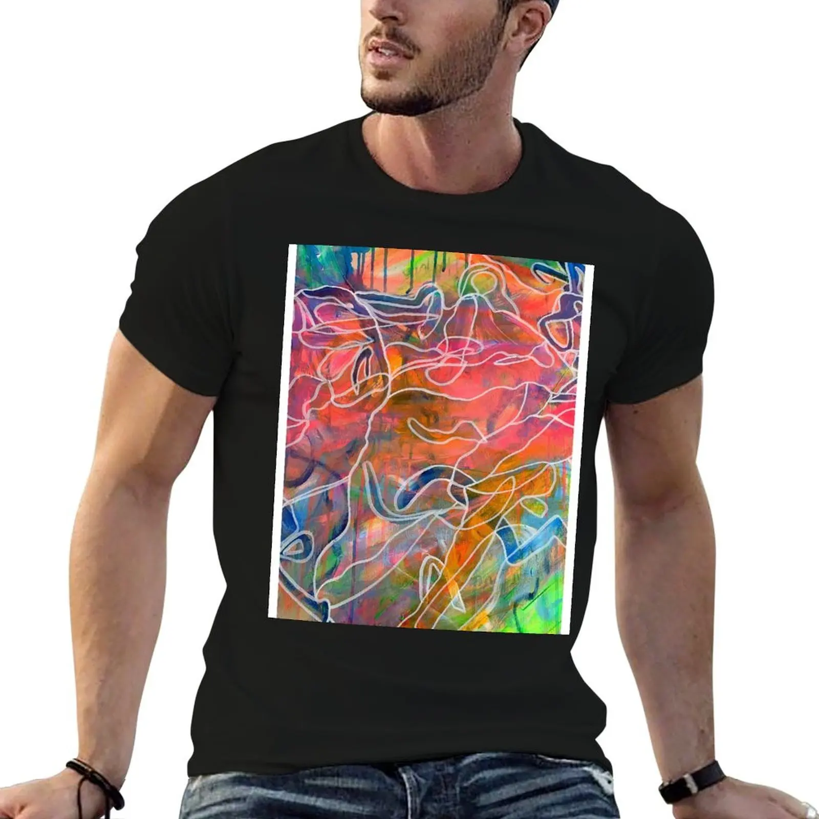 

Hidden Rainbow World T-Shirt man t shirt graphic anime tshirt T-Shirt