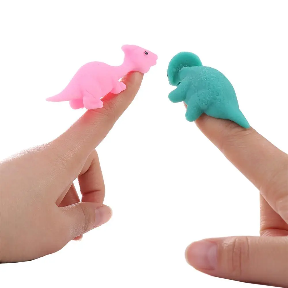 Fun Tricky Launch Dinosaur TPR Toy Elastic Finger Ejection Dinosaur Funny Stretchy Toy Flying Finger Birds Children Gift