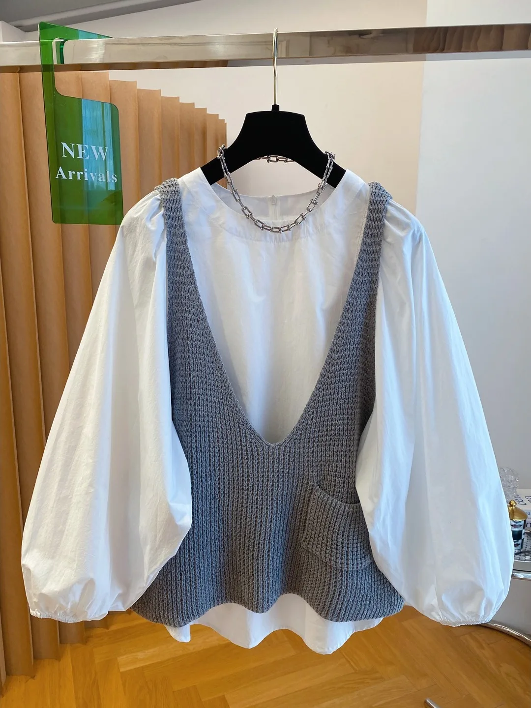 Conjunto de Dos Piezas de Ceco de Punto Premium y Csa Hoada, Moda Femenina para Principios de Otoño, Atuendo Cómodo d...