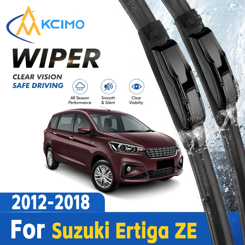 

High Clear View Premium Auto Front Windshield Wiper Blades No Noise Quiet Wiper Replacement Parts for Suzuki Ertiga ZE 2012-2018