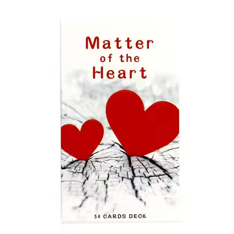 Matter Of The Heart Oracle Cards A 54 Cards Deck English Version Of The Realm Divination Card Game，Valentine's Day Gift