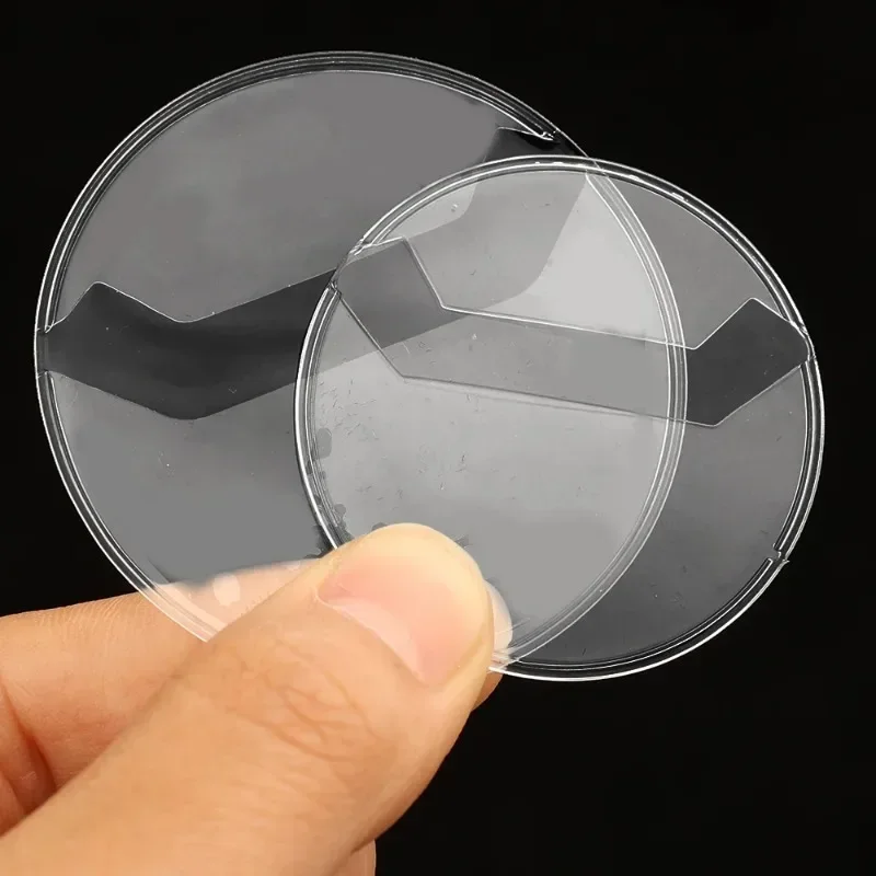 30/20/10PCS Trasparente Rotonda Distintivo Copertura Protettiva Spille Distintivi Display Custodia di Immagazzinaggio Portatarjetas Cerchio Impermeabile Portatile