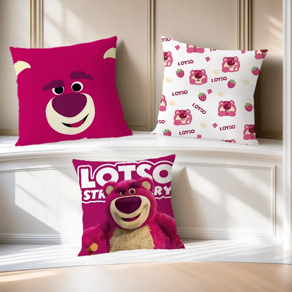 مضحك الكرتون لطيف L-Lotso h-Huggin الدب dn مريحة كيس وسادة ناعم ل أريكة غرفة المعيشة ديكور المنزل أغطية حماية
