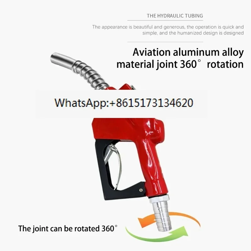 Digital Fuels Nozzle Guns Control Kerosene Gasolines Farm Diesels Nozzle Aluminium Fuels Delivery Guns with Flows Meter