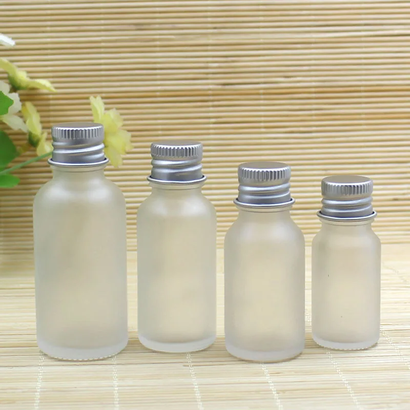 5ml10ml15ml20ml30ml50ml100ml frosted glass bottle screw lid essential oil sample toner moisture lotion emulsion water packing