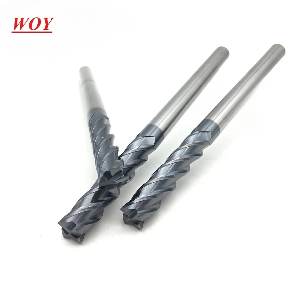 

WOY 4Flute Φ10.0*10D*150L HRC50 CNC machine tool solid carbide endmill Tungsten Steel Milling Cutter End Mill cuttering