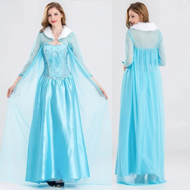 

Frozen Anna & Elsa Princess Adult Gowns - Anime Performance Formal Dresses | For Cosplay Events/Theme Parties/Stage Performances