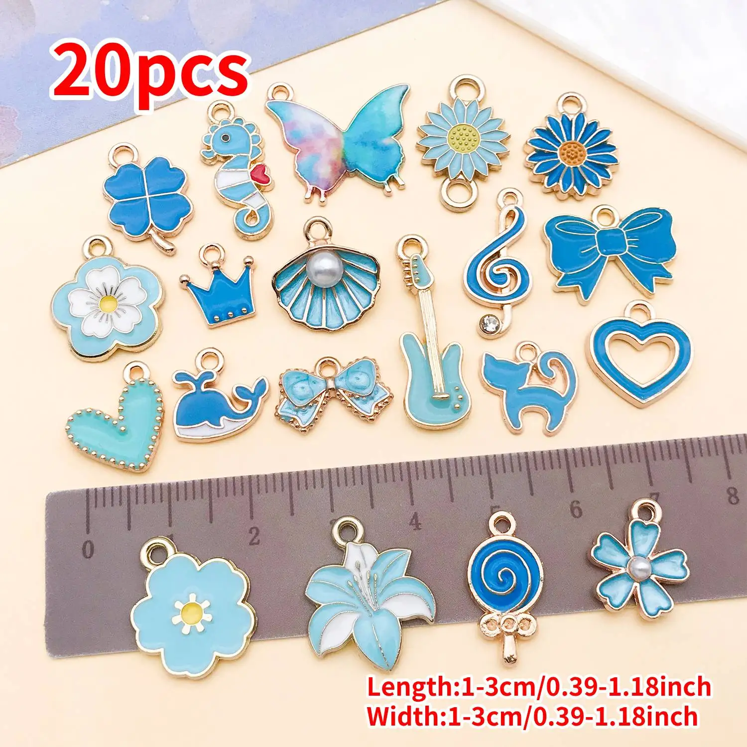Enamel Charms Alloy Pendants for DIY Jewellery Making Accessories